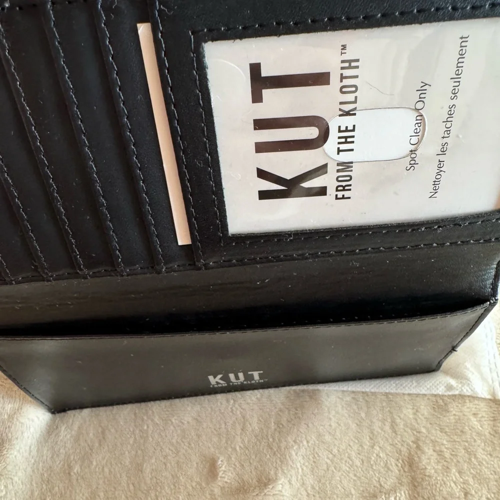 KUT FROM THE KLOTH Black/White Card Holder